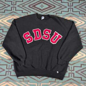 Vintage Russell USA San Diego State SDSU Crewneck XXL Aztecs Made In USA NCAA